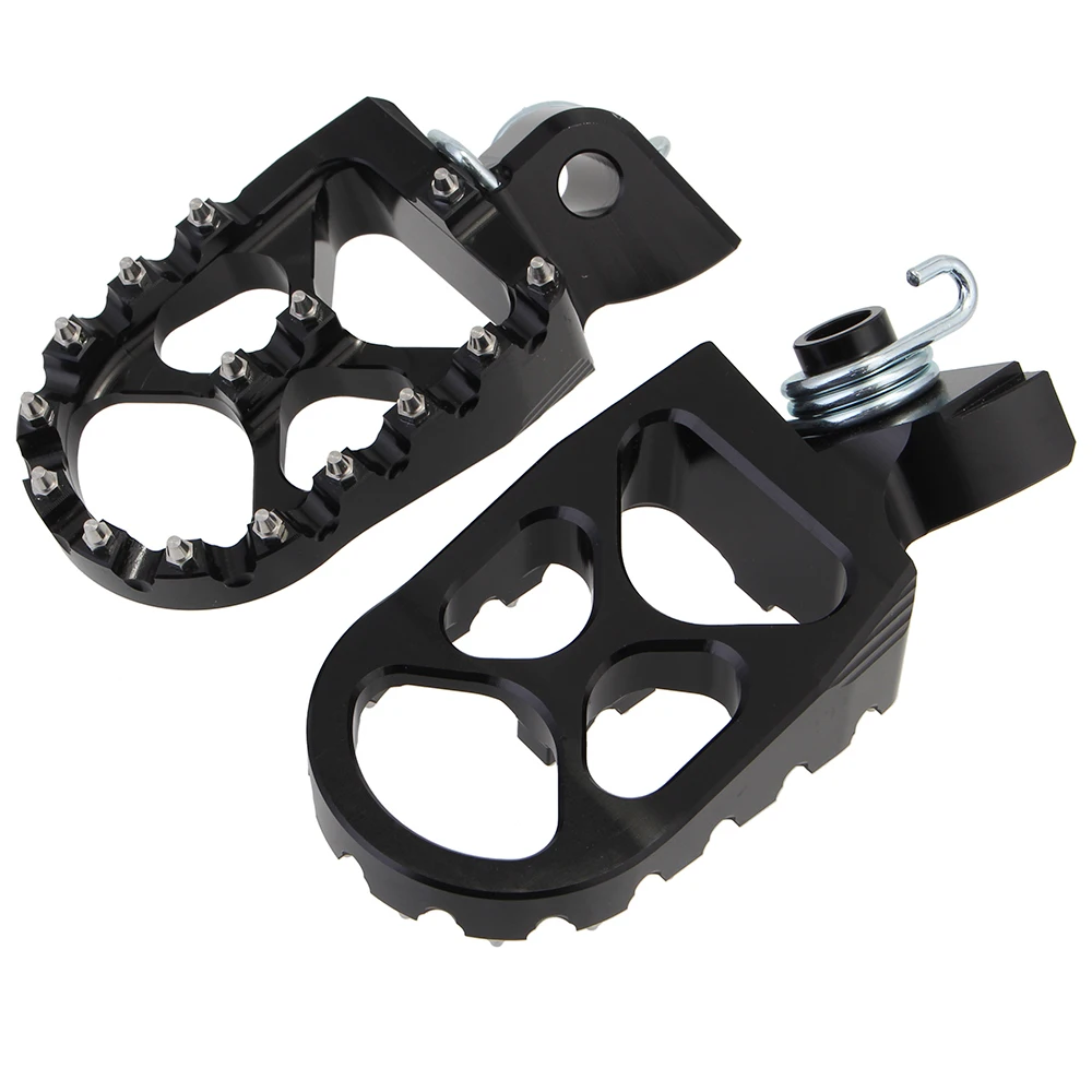 Foot Pegs Moto CNC Aluminum Motorcycle Footrests Rear Foot Peg Safety Pedals Rests MX For KTM 65 SX 2009- 125-200 SX/EXC - Цвет: Черный