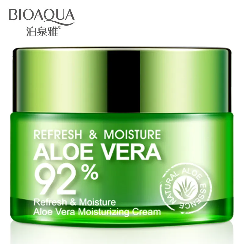 BIOAQUA Aloe Vera Face Cream Moisturizing Deep Hydrating Day Cream Plant Essence Nourishing Refresh Skin Care