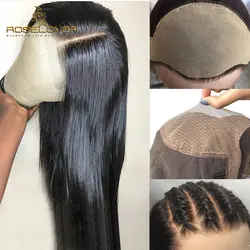 Siky прямые 13*6 человеческие волосы на кружеве парики с волосами младенца для черных женщин натуральный цвет бразильские волосы remy