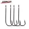 30pcs/lot LUSHAZER Fishing hooks Carbon Steel Big Long Shank Fishhook Sea Hook Pint Hook with Eyes with barb fishing accessories ► Photo 1/6