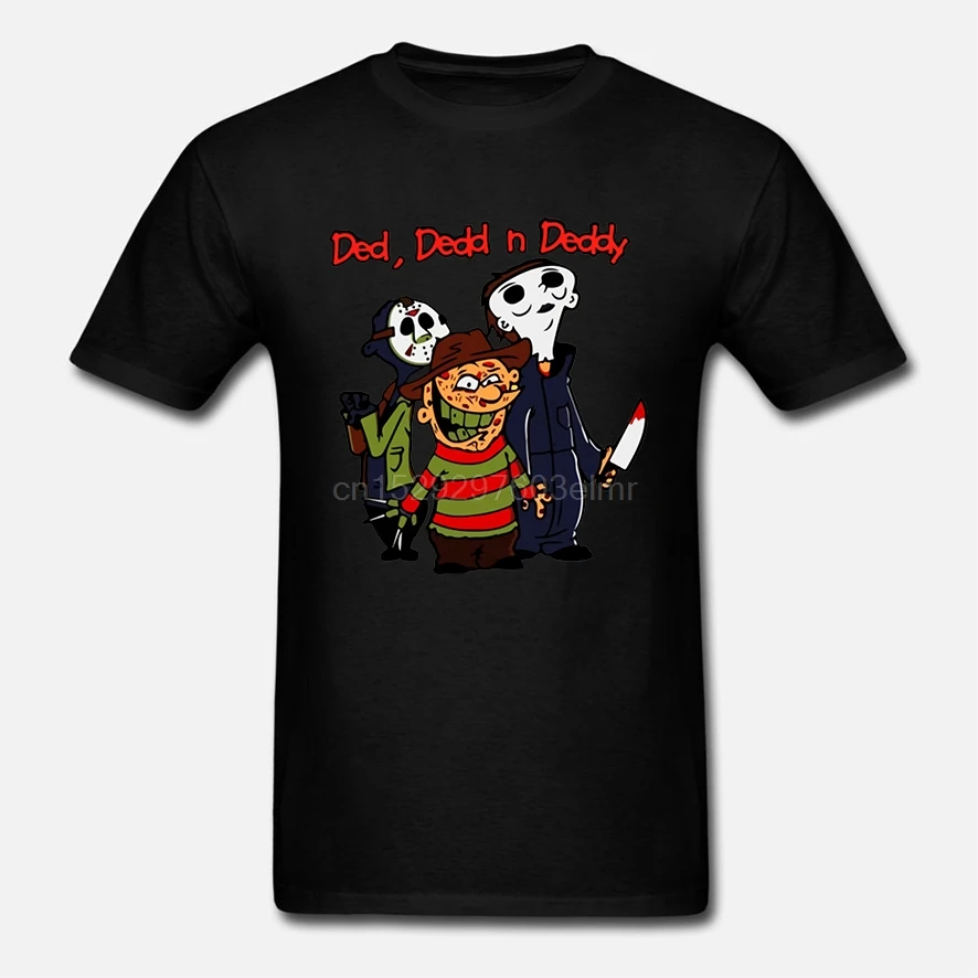 Футболка с героями ужасов Ed Edd N Eddy Jason Michael Freddy Ded Dedd Deddy|Футболки| |