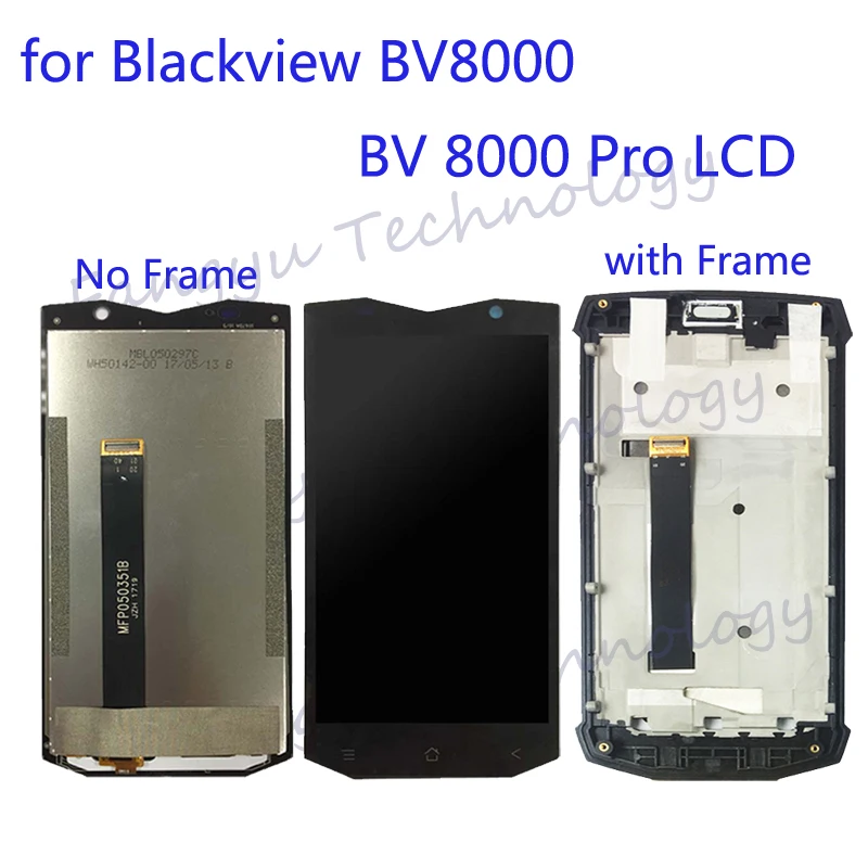 

5.0" original Touch Screen Digitizer assembly For Blackview BV8000 Pro BV 8000 Display Digitizer with Frame Repair kit