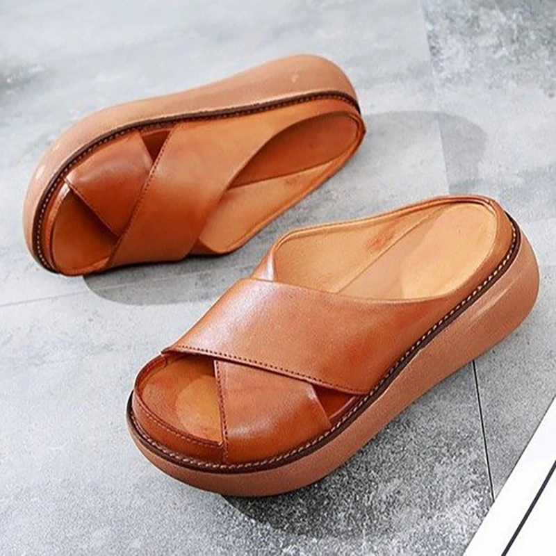 cross slippers for ladies