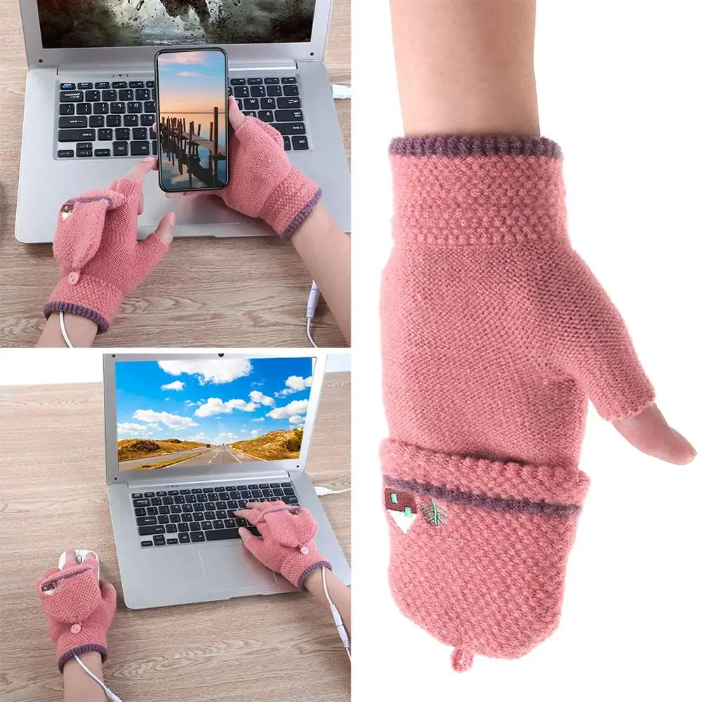Перчатки с usb-зарядкой из Кашемирового материала