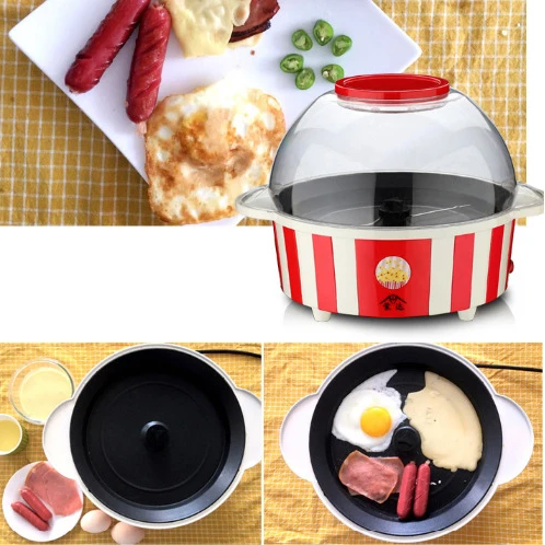 DIY домашняя автоматическая мини-машина для производства попкорна с горячим воздухом, Кухонная машина для попкорна, электрическая машина для попкорна, 5 л, можно положить сахарное масло