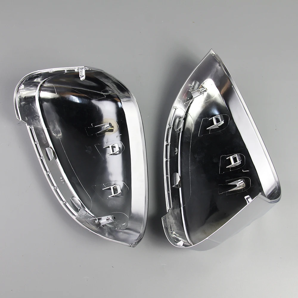 New For Audi B9 A4 A5 S4 2017 2018 1 Pair of Matte Chrome Car Auto Rearview Mirror Shell Cover Prot
