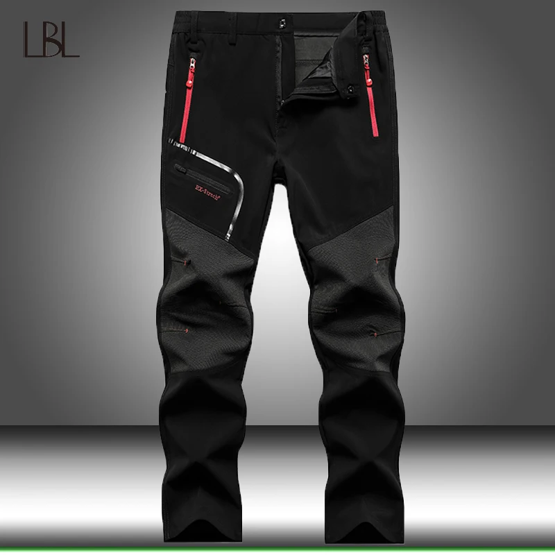 Men Winter Outdoor Pants Casual Trekking Hiking Windproof Pants Mens Warm Camping Climbing