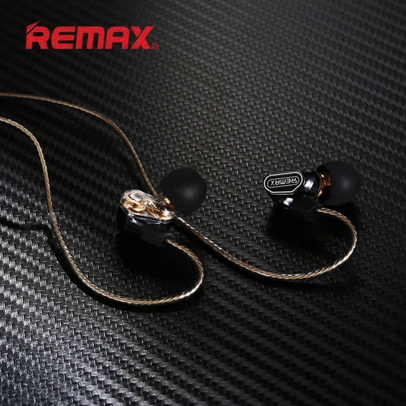 REMAX HD In ear Wired Earphone Multifunctional HIFI Portable Headphone Music Sports Headset Noise Reduction Microphone Earphones
