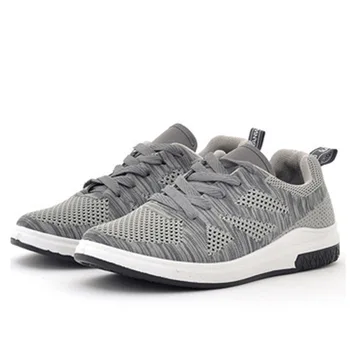 

2020 New Arrival Summer Casual Shoes For Men Fashion Breathable Mesh Lace Up Men Flats Sneakers Jogging Shoes Plus Size 39-44