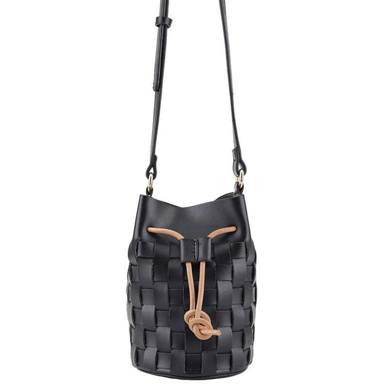 

Vintage Fashion Women Pu Bucket Bag Handbag Drawstring Shoulder Bag Messenger Crossbody Bags Purses