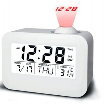 

Wake Up Home Office Use ABS Multifunctional Digital Display Projection Backlight Fashion Temperature Students Alarm Clock Date