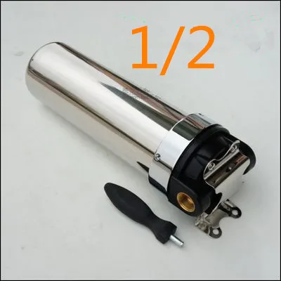 10 дюймов 1/2 "3/4" предфильтр 304 нержавеющая сталь корпус фильтра горячей воды для высокой температуры с высоким потоком