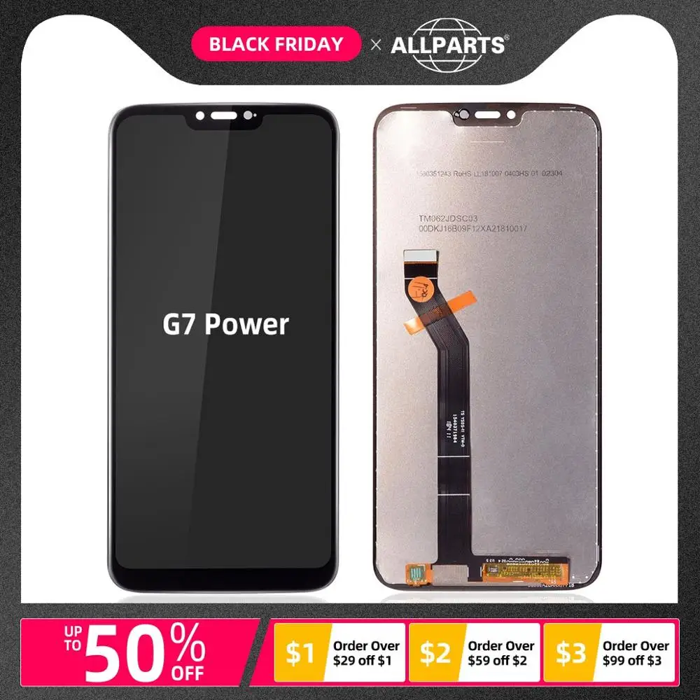 Оригинальный дисплей для Motorola Moto G7 Power LCD сенсорный экран дигитайзер XT1955 запасные