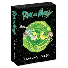 High Quality Rick and Morti Playing Cards Poker Card Game Board Games for Adult Family Kid Party Games Toy Gift Dropshipping