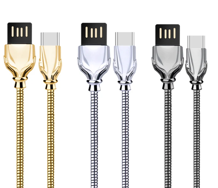 Yianerm металлический Тип C зарядный защитный кабель Быстрая зарядка USB C умный кабель для передачи данных мобильный кабель type-c для huawei P20 P30 Xiaomi
