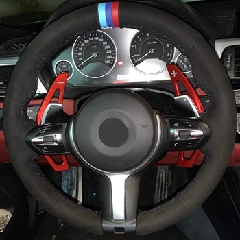 

A-welt 2pcs High Quality Aluminum Steering Wheel Shift Paddle Shifter Extension For Bmw F30 F10 3 series 5series car styling