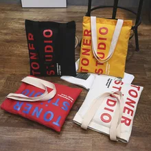 Повседневная сумка на плечо женская модная сумка Компьютерная сумка напечатанная буквенная Холщовая Сумка многоцветная выбираемая дорожная сумка