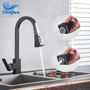 

Dfrkjhre Kitchen Faucets Silver Single Handle Pull Out Kitchen Tap Single Hole Handle Swivel 360 Degree Water Mixer Tap Mixer