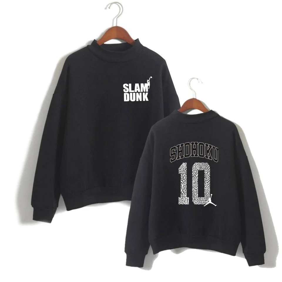 Friday/одежда; Лидер продаж; толстовка с длинными рукавами и принтом Slam Dunk Enzymatic Kinetics; свободная толстовка с высоким воротником