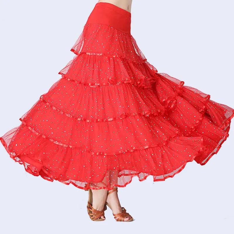 Ballroom Dance Dresses Lady's Stage Waltz Dancing Skirt Women Cheap Ballroom Competition Dance Dress Dancing Performance Outfits (3)