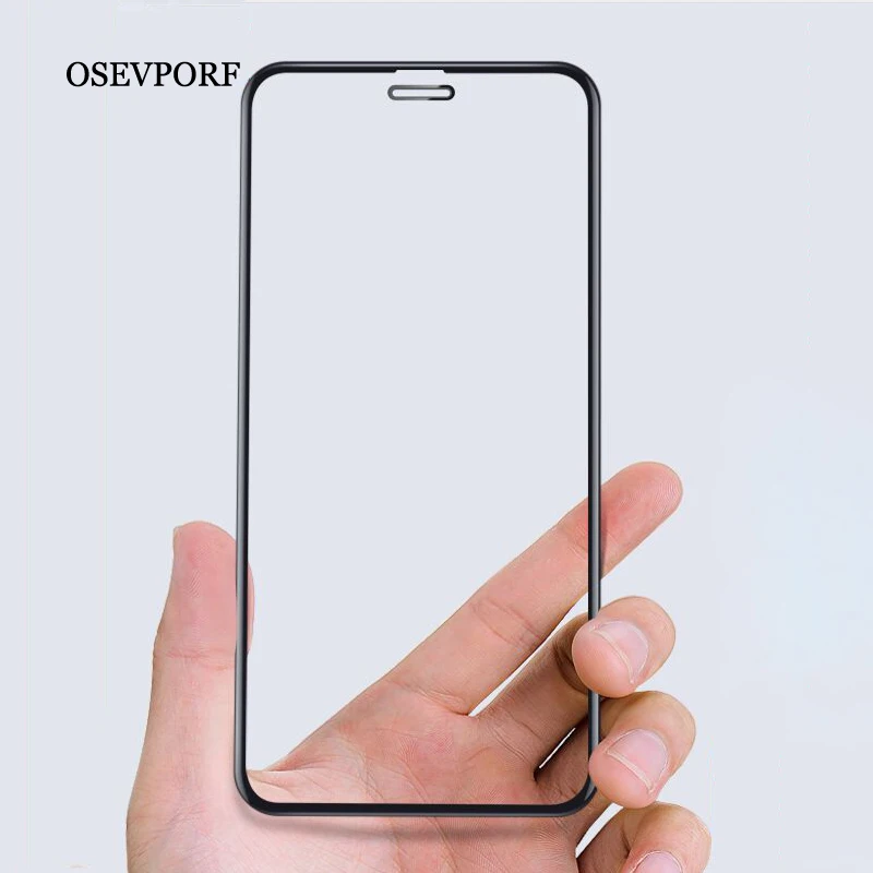 

10D Protective Glass on the For iPhone 11 Pro Max X Xs XR Tempered Screen Protector Curved Edge Glass For iPhone 11 11Pro Max X