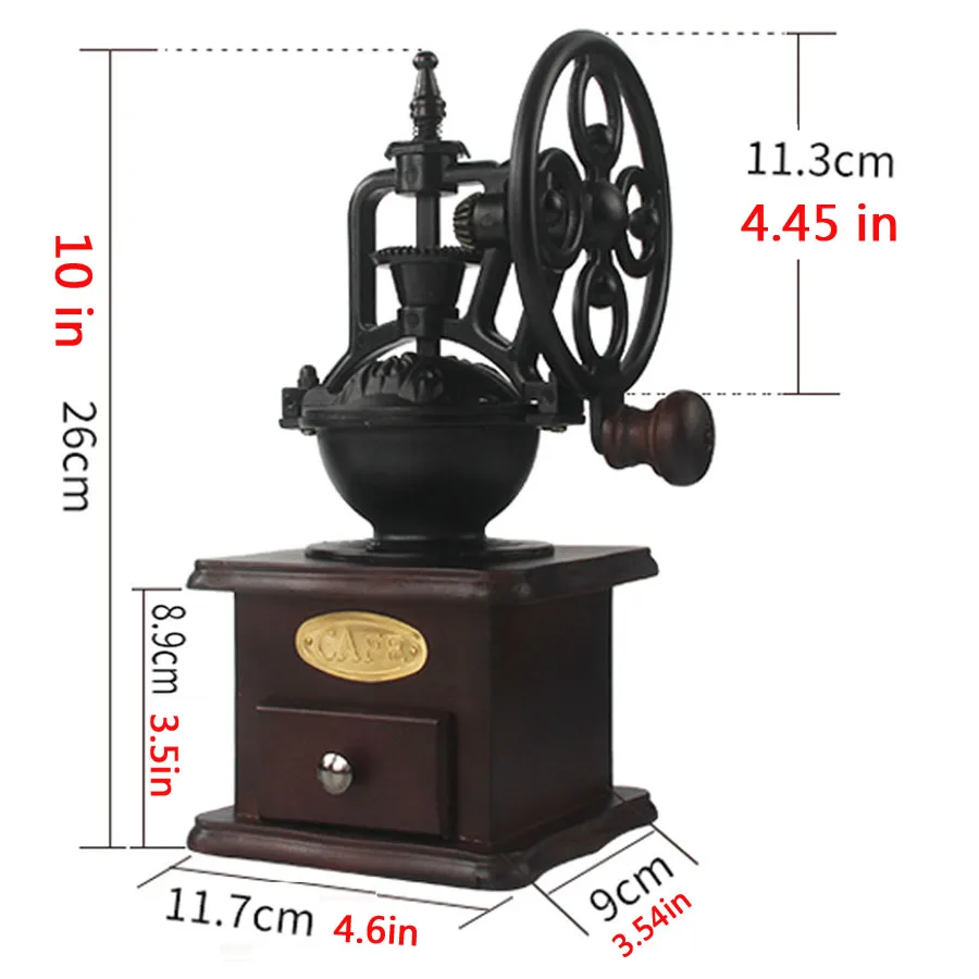 Coffee grinder mini coffee grinder manufacturer bean mill herb nut manual antique cast iron manual coffee grinder