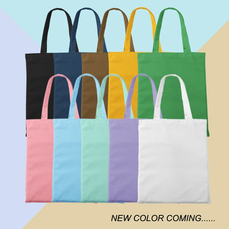 Custom Tote Bag Shopping Add Your Text Print Original Design White Zipper Unisex Fashion Travel Canvas Bags