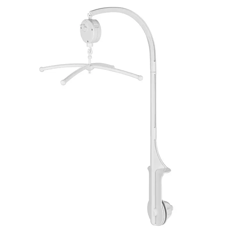 Baby Bed Bell Toy Holder White Rattles Bracket Mobile Crib Music Box Newborn Bell Crib Toy For 0-12 Month Baby