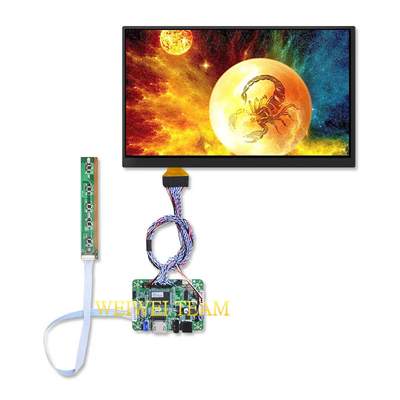 Wisecoco Fhd 1920x1080 10,6 дюймов LTL106HL01-001 ЖК-экран ips дисплей с LVDS HDMI плата контроллера для планшета - Цвет: Whole Kit