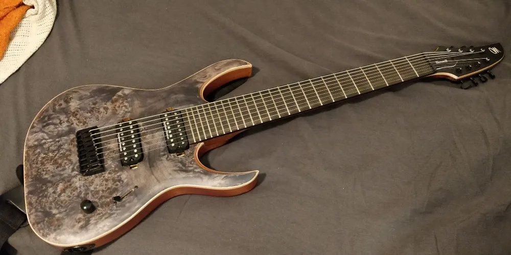 New Guitar + locking Tuner Mayones Duvell 8 string Ebony Fretboard 5 ply neck Bolt-on Free Shipping mayones guitar | Спорт и