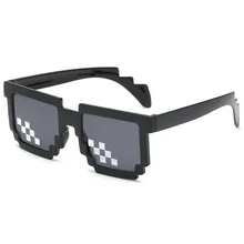 Mosaico Vintage gafas de sol 6 Bit pixelado motocicleta gafas de sol protección UV gafas de sol Motocross bicicleta de carreras