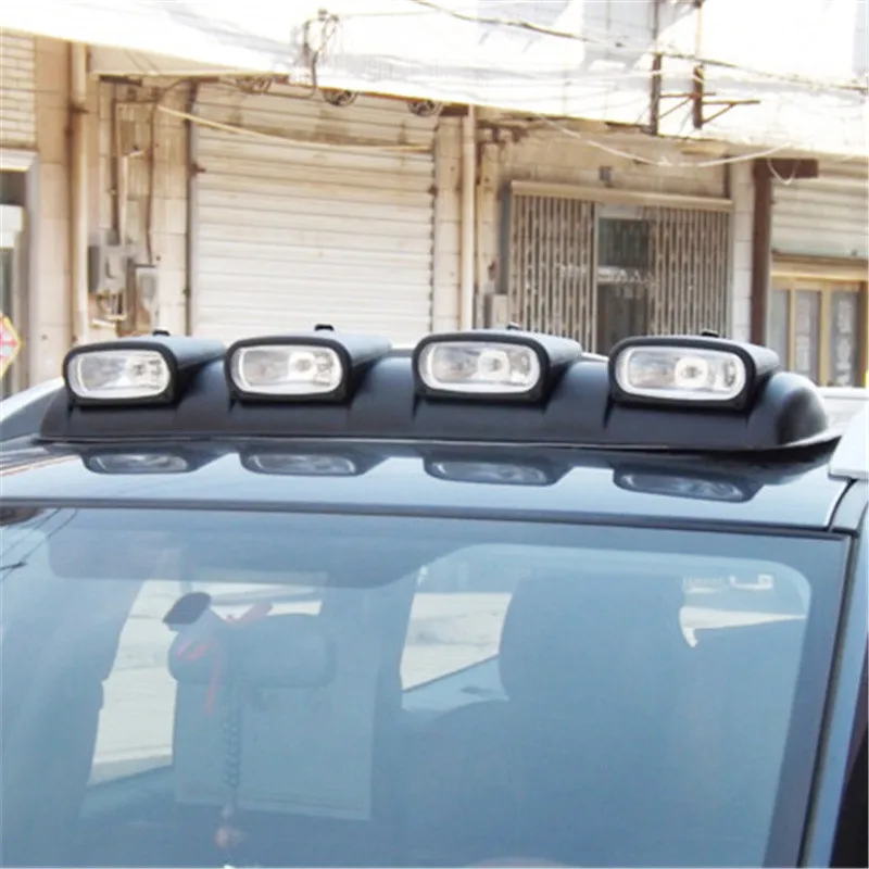 Roof Top Light for 4x4 SUV Jeep CRV Rectangle Lamps Black Bar White Lens (88cm) 6