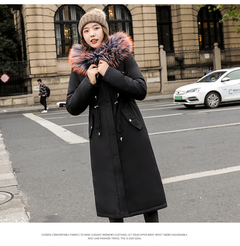 Повседневная Женская одежда из хлопка, новинка, большие размеры 6XL, свободная длинная парка, пальто для женщин, осенне-зимние куртки, пальто V1116
