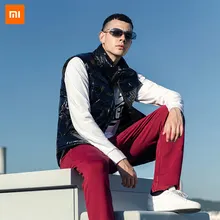 Xiaomi Mijia ULEEMARK Мужской легкий пуховый жилет 90% белый утиный пух пушистый легкий модный уличный теплый жилет