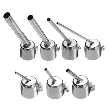 

7Pcs 850 Series Hot Air Nozzle Lengthen Type 45 Degree Tilt BGA Nozzles Welding Tool