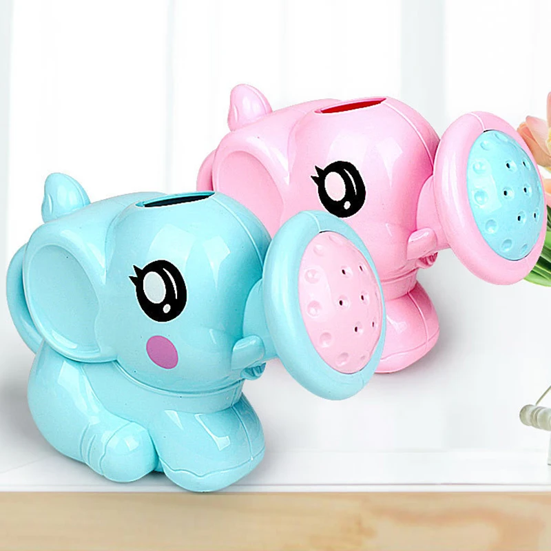 children Baby cartoon elephant shower cup newborn child shower shampoo cup baby shower water spoon bath cup kids gifts