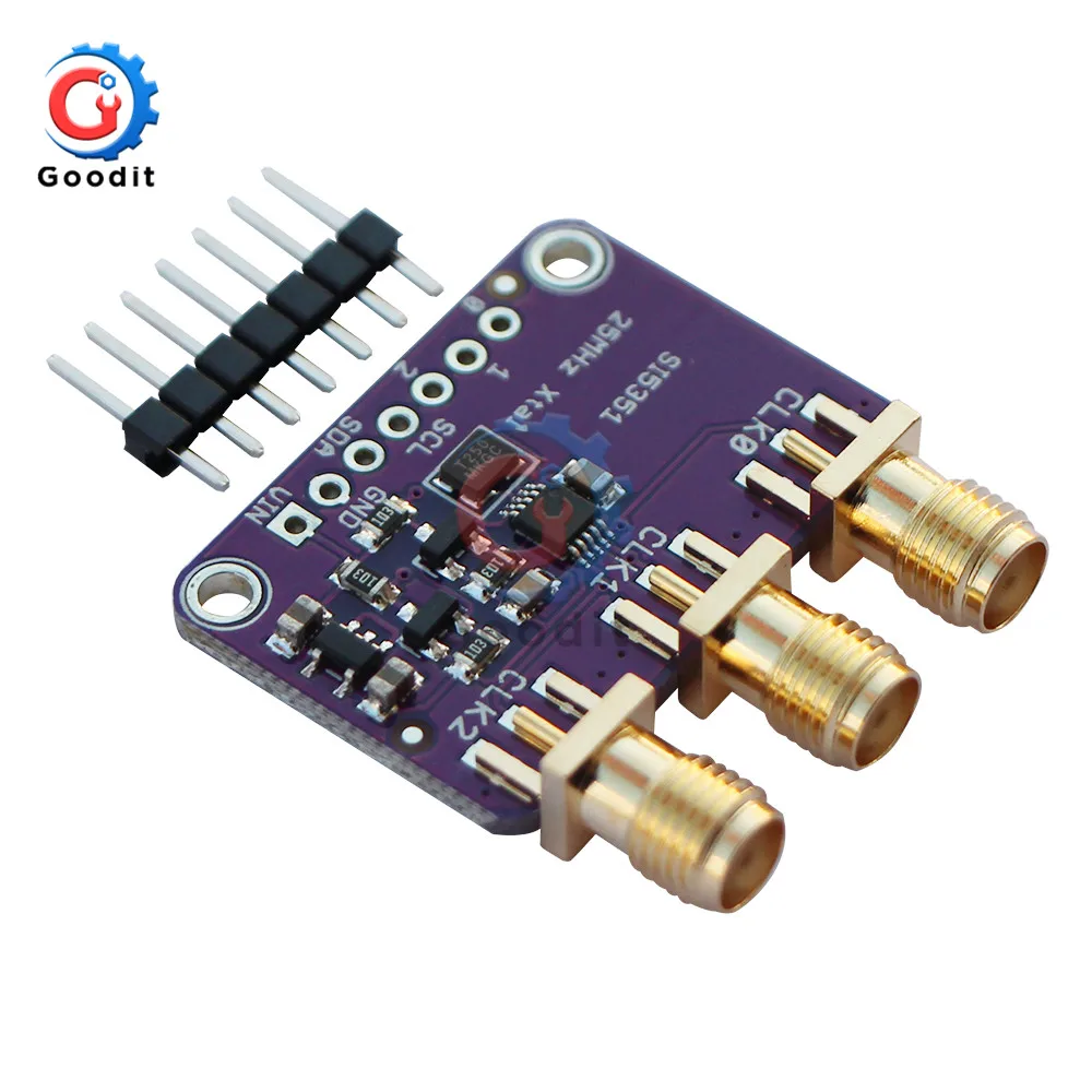 CJMCU-5351 Si5351A Si5351 I2C генератор часов Breakout Board модуль генератор сигналов часы 8 кГц-160 МГц для Arduino DC 3 V-5 V