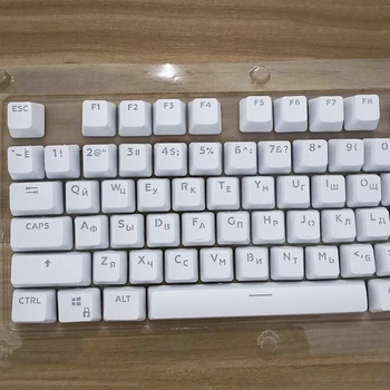 

104 Keycaps Russian Translucent Backlight Keycaps For Cherry MX Keyboard Switch