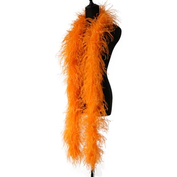 

4ply Thickness Ostrich Feathers Boa Shawl for Wedding Party Clothing Decoration Fluffy Soft Scarf Ribbon feather for crafts