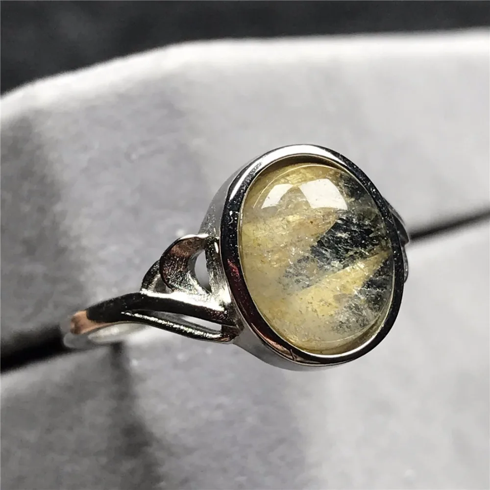 Gold Rutilated Quartz Ring (133)