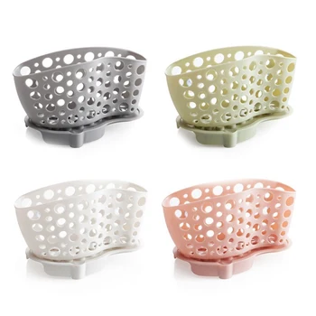 

Kitchen Plastic Drain Basket Storage Holder Draining Rack Sink Sponge Holder Bathroom Storage Shelf Sink Holder Drain Basket