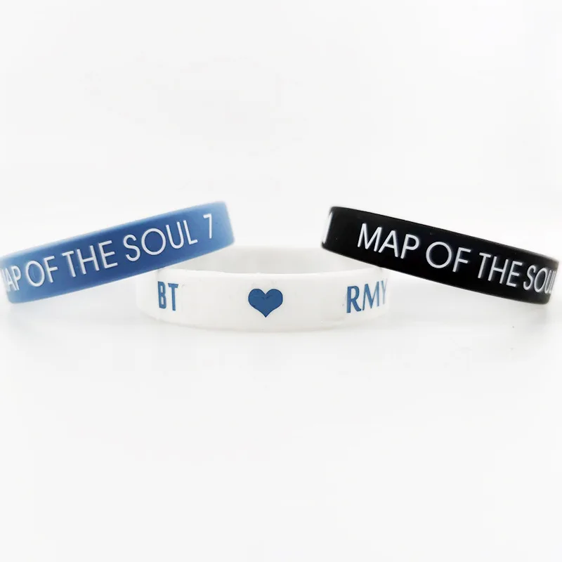2 шт. Kpop Bangtan Boys MAP OF SOUL 7 альбом концертный силиконовый резиновый браслет гибкий