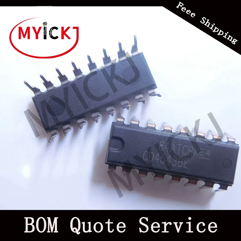 10 шт. CD4543BE DIP CMOS BCD TO SEVEN SEGMENT защелка/декодер/драйвер для жидкокристаллических