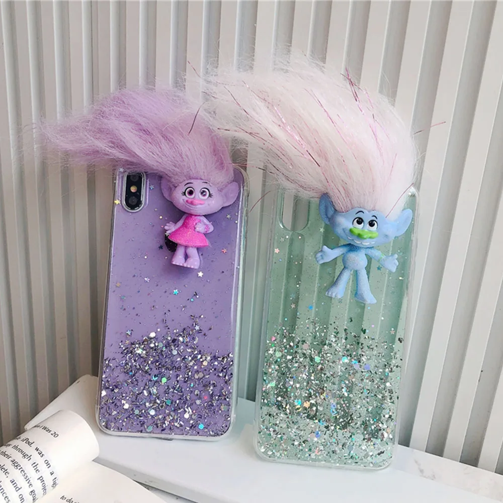 Troll doll mobile phone case for Xiaomi 10 Samsung S20 plus Note 20 Cellphone protective cover troll doll Samsung case Troll doll mobile phone case for Xiaomi 10 Samsung S20 plus Note 20 Cellphone protective cover troll doll Samsung case