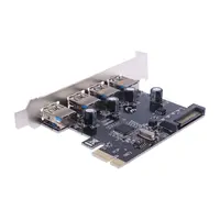 ל sata PCI-E PCI-E PCI Express ל- USB 3.0 VIA שבב SATA ממשק 4 Port מתאם ממיר כרטיס עבור Windows Desktop (4)