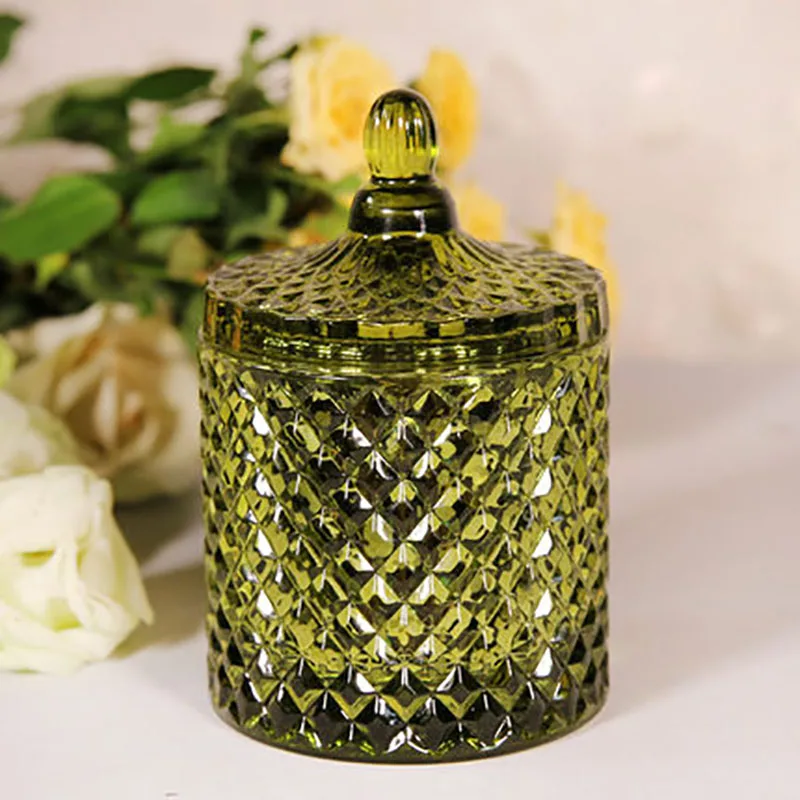 Green Ароматерапевтические свечи, бездымные, декоративные, натуральное соевое масло, ароматические свечи на батарейках, восковые фитили, Баночки, украшение, чашка Velas QLB016 - Цвет: Green