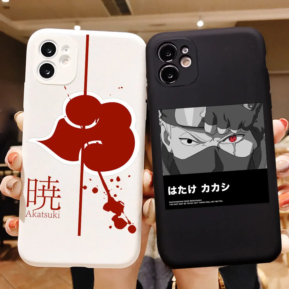 

PUNQZY Anime Naruto Itachi Black TPU Case For Samsung Galaxy A50 A70 A30 S20 S10 S9 S8 S7EDGE Sasuke Naruto Matte Soft TPU Case