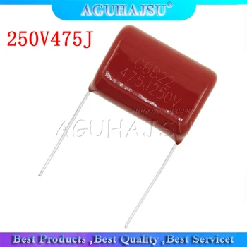 

10PCS 250V475J Pitch 25MM 250V 4.7UF 475 4700PF CBB Polypropylene film capacitor