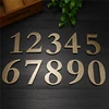 1 PC 10CM * 6CM Metal Bronze House Number Door Plate Custom Sign Door Number Sticker For Hotel Apartment Villa Home Door Plate ► Photo 2/3