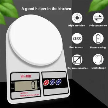 

Home Electronic Scale Mini Kitchen Scale 10kg/1g 5kg/1g Precision Baking Scale Small Gram Scale Food Scale kitchen accessory
